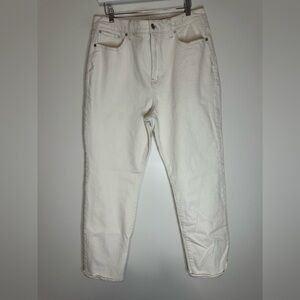 Madewell 90’s straight leg Off White High-Rise Jeans in size 32
